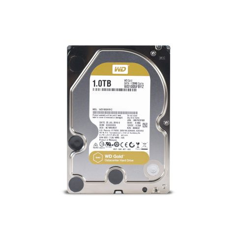 Sabit sürücü WD Gold, 1TB, 7200rpm, 128MB, SATA 3, WD1005FBYZ