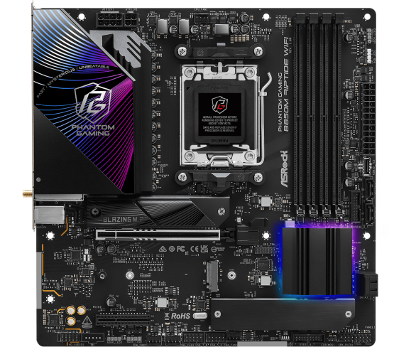 Дънна платка ASRock B850M RIPTIDE WIFI7 socket AM5