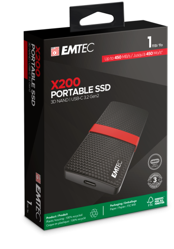 EMTEC EXT SSD X200 1TB 3.1