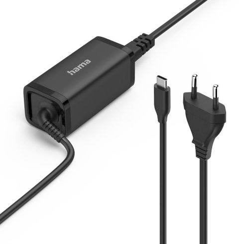 HAMA Зарядно за лаптоп USB-C PD, GaN, 5-20V/45 W