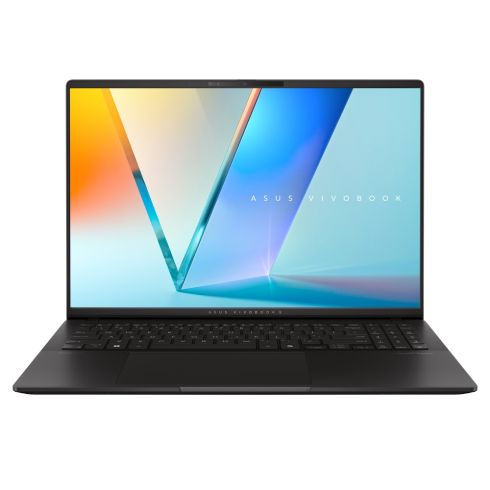 Лаптоп Asus Vivobook S M5606KA-RI078W,AMD KRACKAN-6C/BGA,16 "OLED WQXGA+(WQ+) 2880X1800 16:10 Bend+400nits(HDR) Glare120 Hz,16GB LPDDR5X (on BD),1TB SSD,Backlit Chiclet Keyboard 1-Zone RGB with Num-key, Windows 11, Neutral Black, AI PC +Backpack