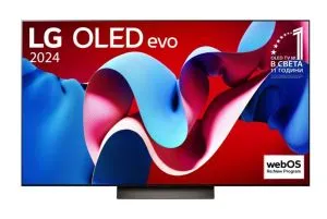 Televizor LG OLED55C41LA, 55 inchi UHD OLED evo, 4K (3840 x 2160), DVB-C/T2/S2, ecran complet cinema, Alpha 9 AI 4K Gen7, 144Hz, ThinQ AI, HDR10, VRR, NVIDIA G-SYNC, AMD FreeSync, Dolby Vision, Dolby Atmos, Wi-Fi, Bluetooth, HDMI, USB, Airplay 2, Multi Vi
