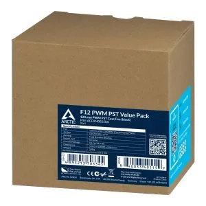 Arctic Arctic Fan F12 PWM PST Value Pack 5-in-1 - 120mm/230-1350rpm