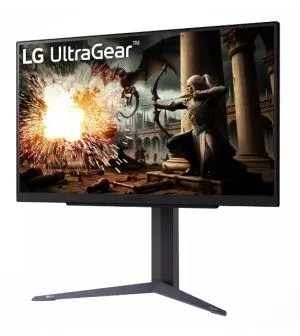 Monitor LG 27GS75Q-B, UltraGear 27" IPS, AG, 1ms GtG, 165Hz, 1000:1, 300cd/m2, QHD 2560x1440, HDR 10, sRGB 99%, AMD FreeSync, G-SYNC Compatible, HDMI, DisplayPort, Headphone Out , Reader mode, Black Stabilizer, Tilt, Height Adjustable, Pivot, Black