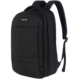 CANYON BPL-5, Laptop backpack for 15.6 inch, Product spec/size(mm): 440MM x300MM x 170MM, Black, EXTERIOR materials:100% Polyester, Inner materials:100% Polyester, max weight (KGS): 12kgs