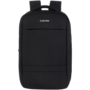 CANYON BPL-5, Laptop backpack for 15.6 inch, Product spec/size(mm): 440MM x300MM x 170MM, Black, EXTERIOR materials:100% Polyester, Inner materials:100% Polyester, max weight (KGS): 12kgs