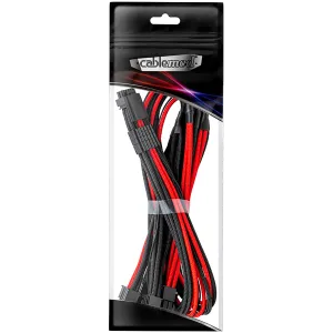 CableMod E-Series Pro ModMesh Sleeved 12VHPWR PCI-e Cable for Super Flower Leadex Platinum / Platinum SE / Titanium / V Gold Pro / V Platinum Pro, EVGA G7 / G6 / G5 / G3 / G2 / P2 / T2 (Black + Red, Nvidia 4000 series, 16-pin to Quad 8-pin, 60cm)