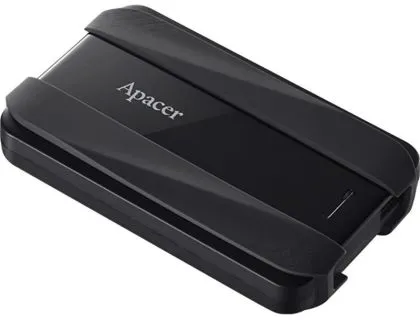 Hard disk Apacer AC533, 5TB 2.5" SATA HDD USB 3.2 Portable Hard Drive Plastic / Rubber Jet black