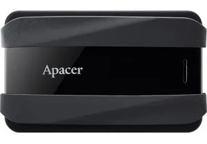 Hard disk Apacer AC533, 5TB 2.5" SATA HDD USB 3.2 Portable Hard Drive Plastic / Rubber Jet black