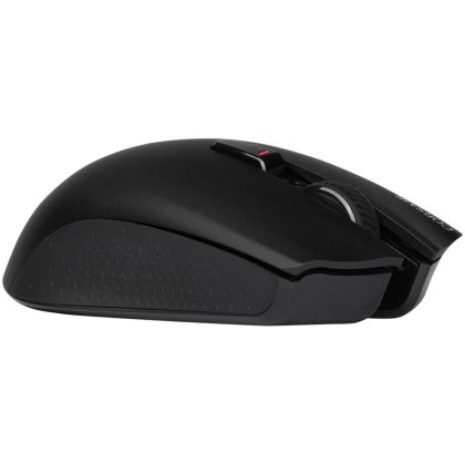 Corsair HARPOON RGB WIRELESS, Mouse pentru jocuri reîncărcabil fără fir cu tehnologie SLIPSTREAM, negru, LED RGB iluminat din spate, 10000 DPI, optic (versiunea UE), EAN:0843591080743