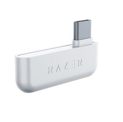 Razer Barracuda X Mercury White Wireless multi-platformă pentru jocuri și căști mobile, drivere Razer TriForce de 40 mm, microfon cardioid HyperClear detașabil, spumă ultra-moale FlowKnit mem, audio 7.1, 50 de ore, wireless dual, tip C, Compt PC, PlSt, MD