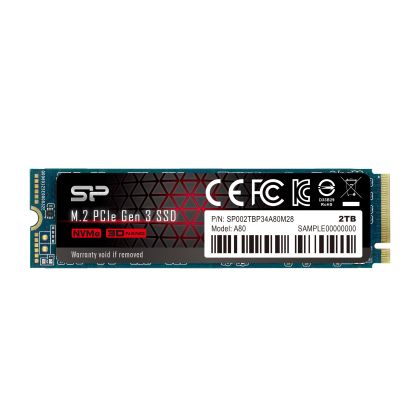 SSD Silikon Gücü P34A80, M.2-2280, PCIe NVMe, 2TB