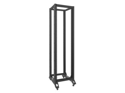 Комуникационен шкаф Lanberg open rack 42U  600x800, black