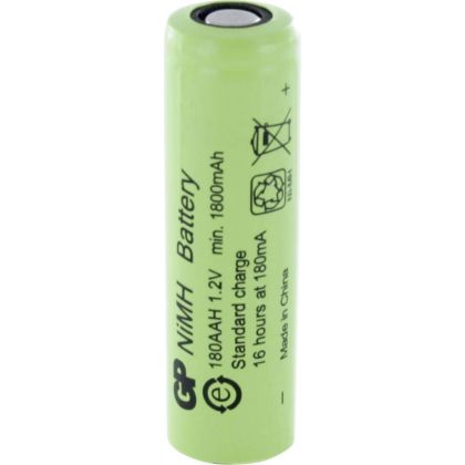 Akü Pil R6 AA 180AAH-B 1800mAh NiMH 1 adet. TOPLU Endüstriyel GP