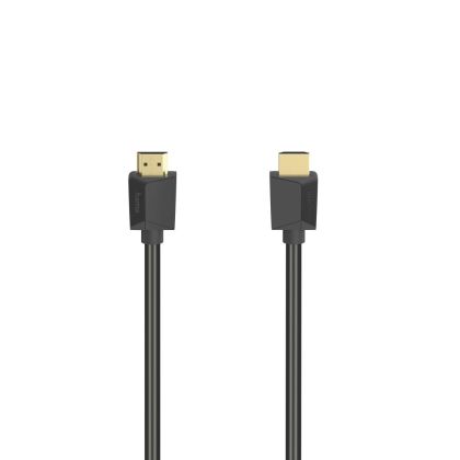 HAMA Yüksek Hızlı Kablo, HDMI erkek - HDMI erkek, 8K, 48 GB/s, Ethernet, 2 m, Posl. konektörler, Siyah