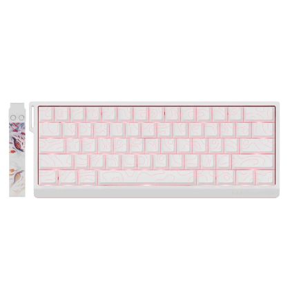 Madlions Professional Gaming Mechanical Keyboard MAD 60 PRO - White, 8K, Gateron Jade Customized [Linear]