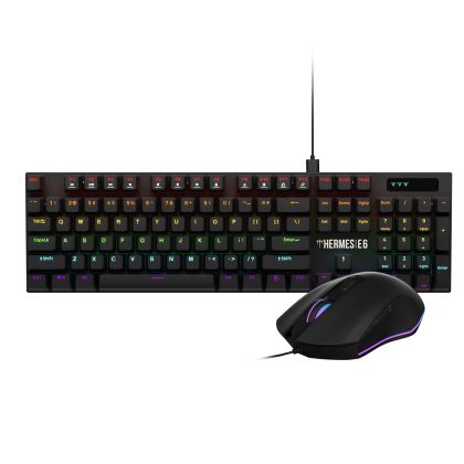 Gamdias геймърски комплект Gaming COMBO - HERMES E6 2-in-1 Combo - Mechanical Keyboard + Mouse