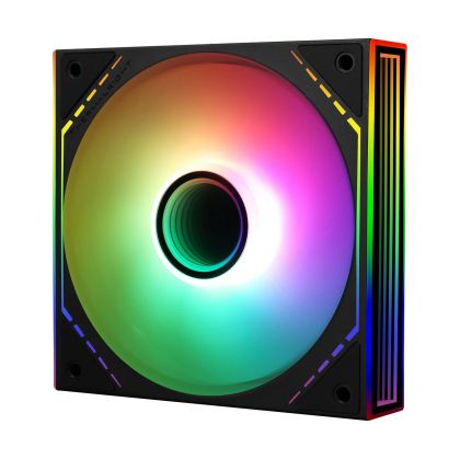 Ventilator Thermalright 120 mm - TL-M12-S - Iluminare aRGB cu oglindă infinită, negru