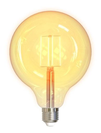 DELTACO SMART HOME LED filament lamp, E27, WiFI 2.4GHz, 5.5W, 470lm, dimmable, 1800K-6500K, 220-240V, white