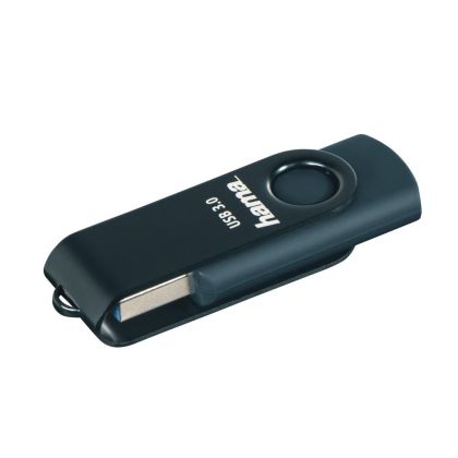 USB bellek çubuğu HAMA Rotate, 32 GB, UBS 3.0 70 MB/s, Petrol mavisi