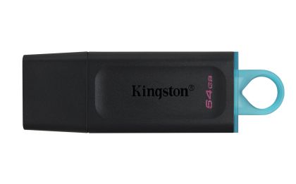 USB памет KINGSTON DataTraveler Exodia 64GB, USB 3.2 Gen 1, Черен