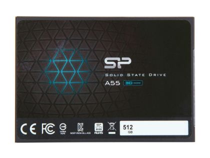 SSD SILICON POWER A55, 2.5", 512 GB, SATA3 3D NAND flash