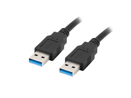 Cable Lanberg USB-A (M) -> USB-A (M) 3.0 cable 0.5m, black