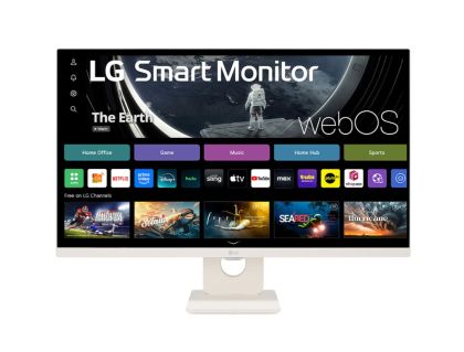 Monitor LG 27U511SA-W, 27" IPS Smart webOS23, 100Hz, 5ms, 1300:1, 250cd/m, FHD 1920x1080, ThinQ, sRGB 99%, HDR 10, HDMI, USB, Bluetooth, AirPlay 2, Speakers 5W x 2, Tilt, White