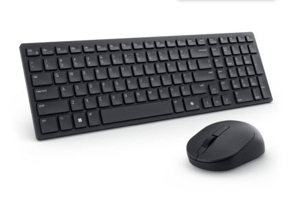 Dell Pro Compact Silent Keyboard and Mouse Set - KM555 - US International (QWERTY)