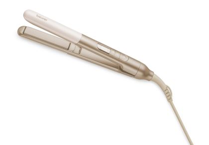 Преса Beurer HS 70 Hair straightener, Ceramic-coated heating plates, Rounded housing, Ion function, Multi-stage temperature setting from 100°C - 220 °C, Automatic switch-off after 30 minutes, Button lock, heat-resistant storage bag