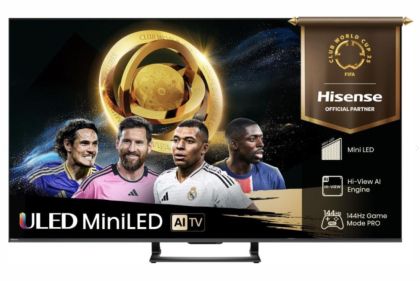 Телевизор Hisense 75"U7Q, 4K Ultra HD 3840x2160, ULED, FALD, Quantum Dot, 144Hz, IPS, HDR 10+, HLG, Dolby Vision IQ, Dolby Atmos, Smart TV, WiFi 5GHz, WiFi Direct, BT, Anyview Cast,light sensor, 4xHDMI, 2xUSB, LAN, CI+, DVB-T2/C/S2, Black