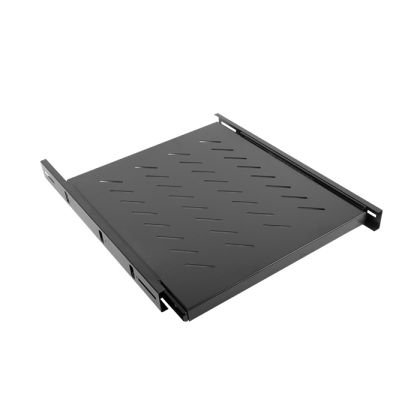 Аксесоар Lanberg 19" sliding shelf 1U / 463x550mm, max load capacity up to 60 kg, black