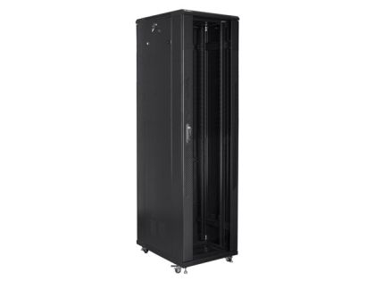 Communication cabinet Lanberg rack cabinet 19" free-standing 37U / 800x800 self-assembly flat pack, black