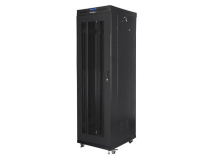 Communication cabinet Lanberg rack cabinet 19" free-standing 42U/600x800 (flat pack) with mesh door lcd black v2