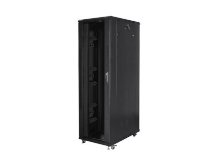 Communication cabinet Lanberg rack cabinet 19" free-standing 42U/800x1200 (flat pack) black