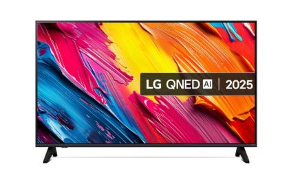TV LG 43QNED70A6A, 43" 4K QNED HDR Smart TV, 3840x2160, DVB-T2/C/S2, Alpha 7 AI Processor, HDR10 / HLG, webOS 25 ThinQ, VRR / ALLM / HGiG, 4K Upscaling, WiFi 5, Voice ID, Bluetooth 5.0, AirPlay 2, LAN, CI, HDMI, SPDIF, Google Cast, 2 pole Stand