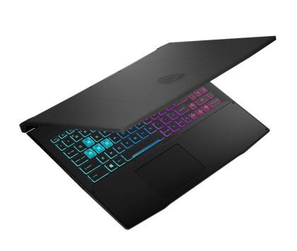 Лаптоп MSI Katana 15 B13VEK, i7-13620H (10C/16T, up to 4.90GHz, 24 MB), GeForce RTX 4050 6GB GDDR6 194 AI TOPS, 15.6" QHD (2560x1440), 165Hz, IPS-Level, 16GB RAM 2x8 (5200)MHz, 512GB PCIe Gen4x4 SSD, WiFi 6E, BT5.3, 4-Zone RGB Kbd, NO OS, 53.5 Whrs, 2.25 