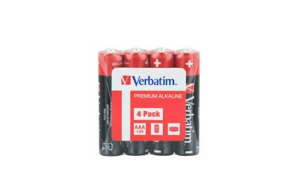 Battery Verbatim ALKALINE BATTERY AAA 4 PACK (SHRINK WRAP)