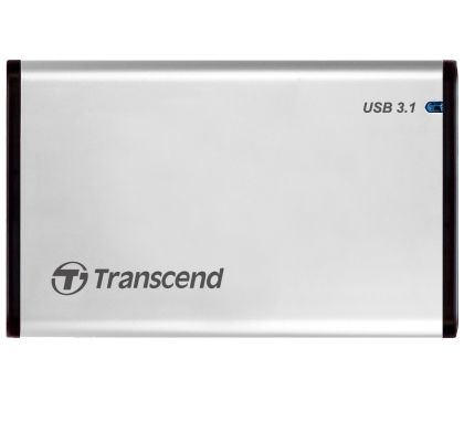 Hard disk case Transcend 0GB StoreJet 2.5" (SATA), USB 3.1, Aluminum housing