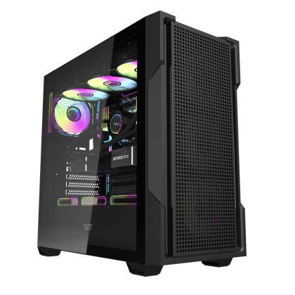 Darkflash Case ATX - DS900 Mesh Black - 4 x 120 mm A-RGB fans included