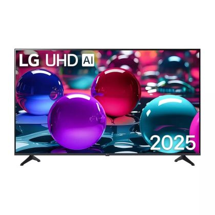 TV LG 55UA73003LA, 55" 4K UltraHD TV 4K (3840x2160), DVB-T2/C/S2, webOS 25 Smart, ThinQ AI, Alpha 7 AI Processor, WiFi, HDR10 pro, HLG, ALLM/HGiG, 4K Upscaling, AI Sound pro, Multiple View, HDMI eARC, LAN, USB, Bluetooth, Google Cast, 2 Pole Stand,