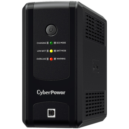 CyberPower UPS with AVR, 850VA/425W, Line-Interactive, 3x Schuko, Runtime at 90W ( min ):20, Surge and Spike protection; GreenPower UPS; UT850EG