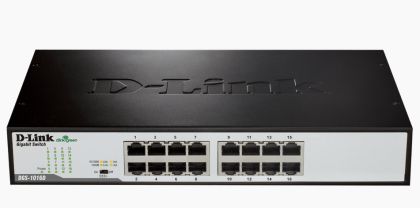Switch D-Link 16-Port 10/100/1000Mbps Copper Gigabit Ethernet Switch, rack mountable
