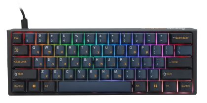 Ducky професионална геймърска механична клавиатура Professional Gaming Mechanical Keyboard One 3 Pro Mini Nazca Line - 8K, Cherry MX2A RGB Speed Silver
