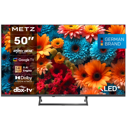 METZ TV 50"  50MQF7500Z UHD QLED SMART TV, 120Hz, 4K, Google TV, 126.0cm