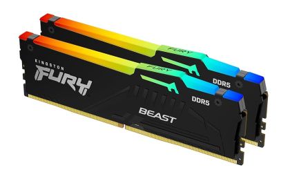 Оперативна памет RAM Kingston Fury Beast 32GB (2x16GB) DDR5 6000MHz RGB