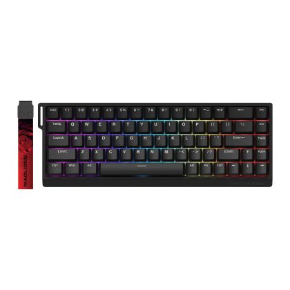 Madlions Professional Gaming Mechanical Keyboard MAD 68 HE RGB - 1K, Magnetic Amber Pro Switches - Black