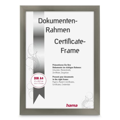 Hama “Chiaro” Plastic Frame, steel, 21 x 29.7 cm, DIN A4