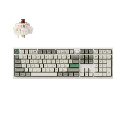 Безжична механичка клавиатура Keychron Q6 MAX Gateron Jupiter Brown Switch - Shell White