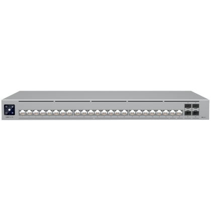 Ubiquiti Layer 3 Etherlighting USW-PRO-HD-24-POE-EU (22) 2.5 GbE, (2) 10 GbE PoE++ ports, (4) 10G SFP+ ports, DC power backup ready